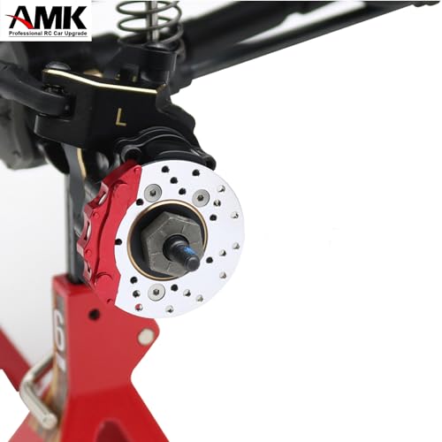 268g AMK TRX4 Brass Kit Black Coating Diff Cover C-Hub TRX6 Portal Housing Steering Knuckles Front Axle Weights with Brake Disc for 1/10 RC Crawler TRX4 Upgrades (Front) - color: Front
