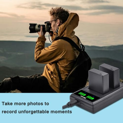 DMW-BLG10 DMW-BLG10PP DMW-BLE9 Battery and Dual Charger for Panasonic Lumix DMC-GX85 DMC-GX80 DMC-ZS60 DMC-ZS100 DMC-GF3 DMC-GF5 DMC-GF6 DMC-GX7K DMC-LX100K DC-GX9 DC-ZS80 DC-G100 DC-ZS200
