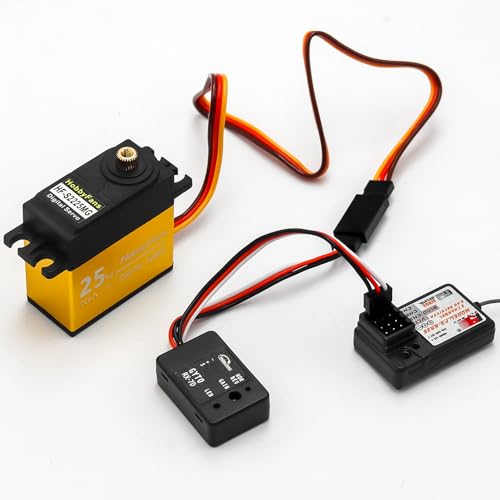 Mini Gyro Module RC Car Gyro Stabilizer Automatic Stability Control Gyro Sensitivity Adjustable for RC Crawlers Cars and Boats