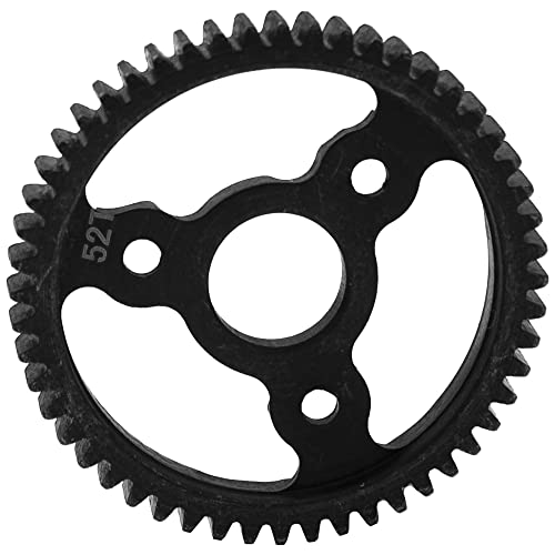 Steel Spur Gear M0.8 32P Main Gear Compatible with Traxxas 1/10 Slash Stampede Rsutler 4X4 RC Car Upgrade Part (52T) - color: 52t