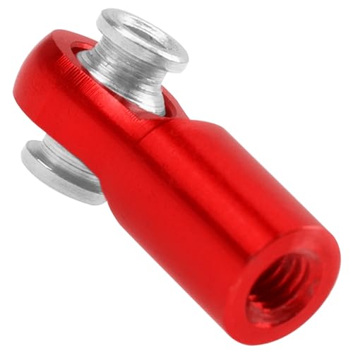 10Pcs ShareGoo M4 Ball Joint,M4 Tie Rod End 4mm Thread 4.0xL22mm Ball Head Holder Link Compatible with Arrma kraton Senton Axial SCX10 Traxxas 1/10 RC Car (Red) - color: Red