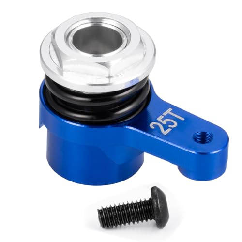 25T Bellcrank Arm Servo Saver for LOSI 1/18 Mini LMT 4WD 1:18th Scale Crawler Car Upgrade Parts (Blue) - color: Blue