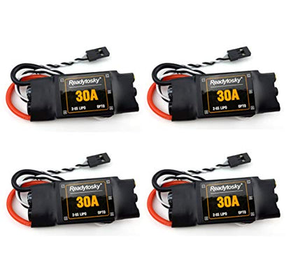 30A ESC 2-6S OPTO Brushless Electronic Speed Controller | For F450 S500 ZD550 RC Helicopter Quadcopter(4PCS) - color: 30a Opto Esc 2-6s