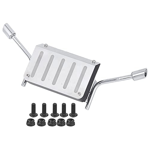 Fuel Tank Exhaust Pipe Replacement Accessory Compatible with Traxxas TRX-4 1/10 RC Car – Stainless Steel & Plastic Simulation Exhaust Pipe Kit with Screws