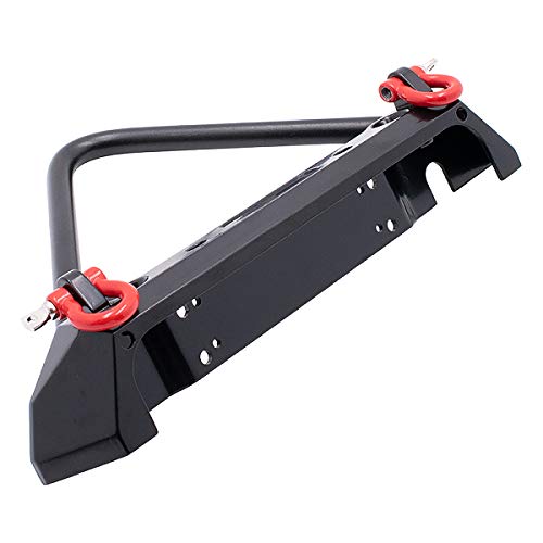 LCX Racing 1/10th RC Crawler Car Metal Front Bumper for TRX4 Axial SCX10 II 90046 SCX10 D90, Upgrades Parts Accessories