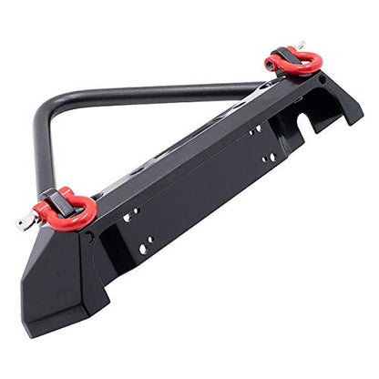 LCX Racing 1/10th RC Crawler Car Metal Front Bumper for TRX4 Axial SCX10 II 90046 SCX10 D90, Upgrades Parts Accessories