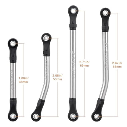 High Clearance Link Set Steel Lift Kit 50g for Traxxas TRX4M Defender Bronco Chassis Upgrades 1/18 RC Crawler Accessories, 8PCS