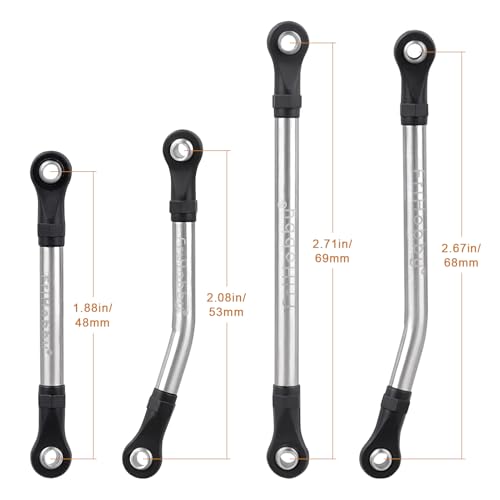 High Clearance Link Set Steel Lift Kit 50g for Traxxas TRX4M Defender Bronco Chassis Upgrades 1/18 RC Crawler Accessories, 8PCS
