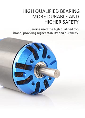 DIAMONDDYNAMICS Hobbyhh D5065 400kv RC Brushless Motor Power 1500W with 4.0mm Banana Head for DIY RC Glider Aircraft Plane and UAV - size: 5065-400KV
