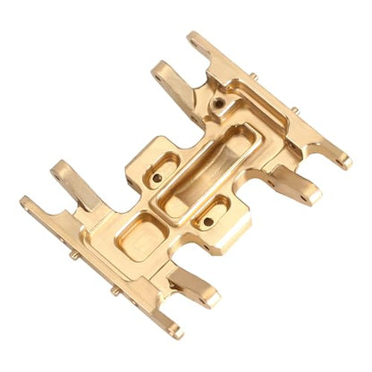 INJORA Brass Skid Plate for 1/24 RC Crawler Axial SCX24 (Gold) - color: Gold