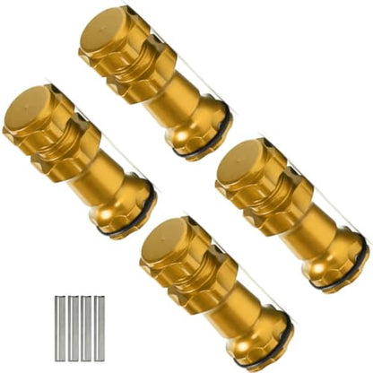 Aluminum 17mm Wheel Hub Hex 30MM Extension Adapter with Pins + O Ring for 1/8 HSP RC Hobby Car Buggy Monster Truck 2 Sets(Yellow) - color: Yellow