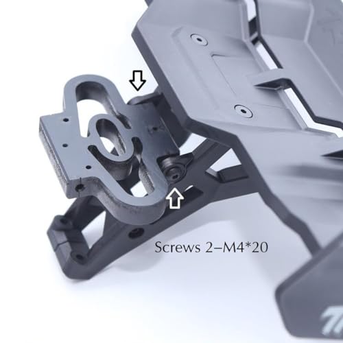 RC Car Tail Wing Rear Spoiler Bracket,RC Nylon Rear Tail Wing Mount Bumper for 1/6 Traxxas 8s XRT（78086-4） Monster Truck Upgrade Parts