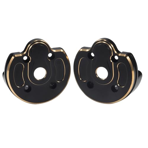 168g Brass Rear Axle CVD Weight Cover Upgrade for 1/10 SCX10 III | Fit SCX10 III Capra, AR45P, UTB10, Vanquish F9 CP44 1.9. Extra weight for crawling grip. Durable brass, easy to install - size: Portal Cover B