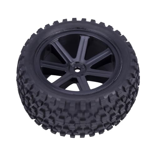12mm Hex RC Buggy Wheels and Tires, 2.2'' Pre-Glued Out Dia. 3.5'' for 1/10 1/12 1/14 1/16 Off-Road Truck Upgrades, Set of 4