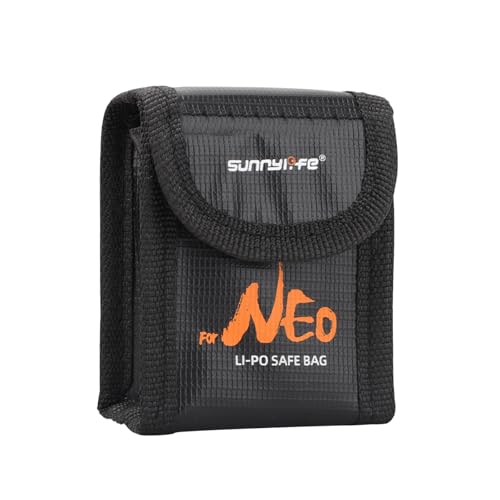 Lipo Battery Bag for DJI Neo 2/Neo Batteries - for 2 batteries | Lipo Bag Fireproof Battery Safe Explosion-Proof Case For Dji Neo 2 Accessories - Only Storage Bag - color: for 2pcs batteries