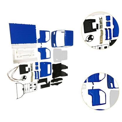 Kowaku RC Body Shell Replacement - DIY Easy to Install Spare Parts for WPL D12 WL01 Ld1297 1:16 RC Crawler, Blue