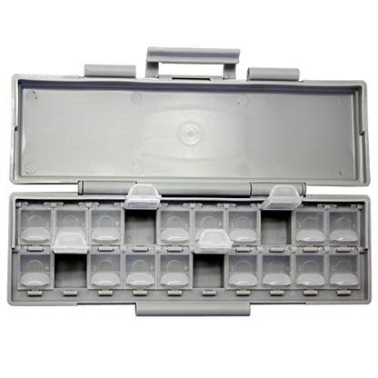 AideTek BOXALL20 20 Lids Compartments w/lids Enclosure Surface Mount Components assorted resistor capacitor - style: BOXALL20