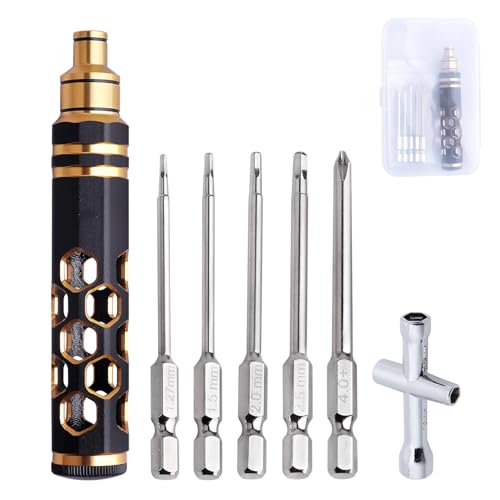 RC Hex Driver Set Hex Head Allen Wrench Set & Phillips Screwdriver 5 in 1 RC Hobby Tools Kit for RC Car Traxxas Arrma Axial Losi Redcat Racing Helicopter Drone Boat