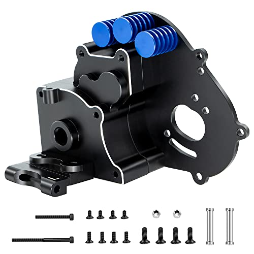 GLOBACT RC Transmission for 1/10 Slash/Stampede/Rustler 2WD, Replace 3691 | Including Aluminum Motor Plate and Arm Mounts
