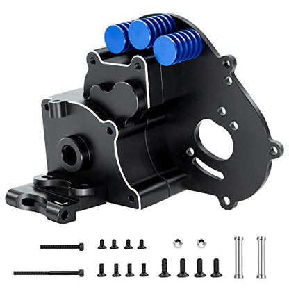 GLOBACT RC Transmission for 1/10 Slash/Stampede/Rustler 2WD, Replace 3691 | Including Aluminum Motor Plate and Arm Mounts