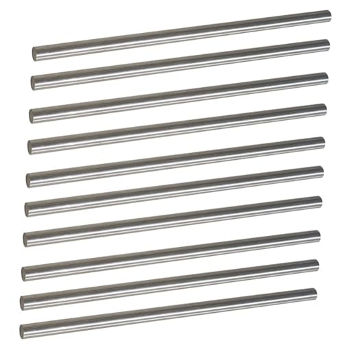 10Pcs 2mm × 8" Length 304 Stainless Steel Rods, Metal Shaft Rod for DIY Craft, Industry, Metal Working Hobbies(10pcs, 2mm × 8") - size: 0.079" Dia, style: 8" × 10pcs