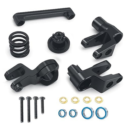 Metal Steering Suspension Knuckle Kit for 1/10 RC Car Maxx WideMAXX Truck