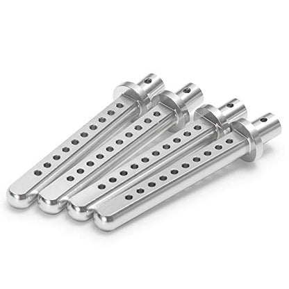 4PCS Aluminum Body Post Mounts for 1/10 SCX10,Body Posts Replacement Parts (Silver) | 3 Color,Heavy-duty Aluminum,CNC-Machined Body Posts Upgrade Part - color: Silver