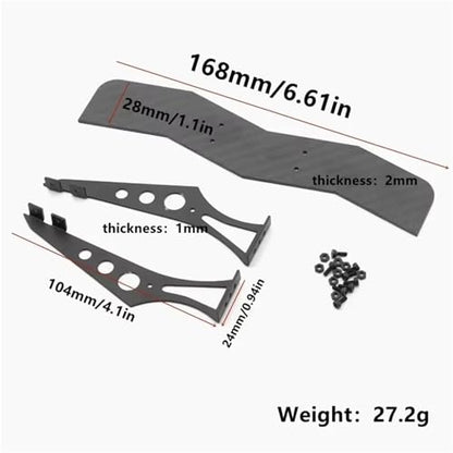Compatible with Tamiya for TT01 for TT02 XV01 PTG2 for HSP 94123 for Sakura 1/10 RC On-Road for Racing Drift Car Tail Wing Rear Spoiler RC Car Accessories