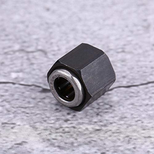 12mm One Way Bearing with Hex Nut – RC Pull Starter Bearing for Nitro Engine Cars, Compatible with HSP Redcat Exceed HPI 1/10 Buggy, Durable Metal Replacement Part