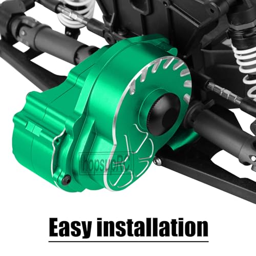 Metal Magnum 272R Assembled Transmission Upgrades Part for 1/10 Slash/Rustler/Stampede/Bandit 2WD VXL. Gearbox Transmission Bundle with Tooth Spur Gear Hops Up. #9495(Green) - color: Green(for 1/10)