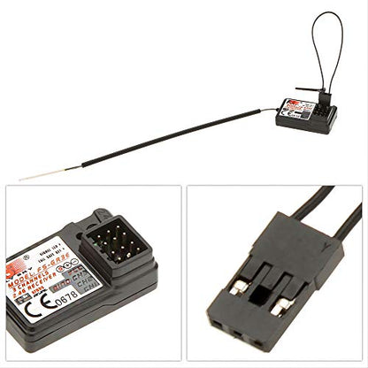 Flysky Receiver FS-GR3E AFHDS Long Range 3CH 2.4GHz Receiver for FS-GT2 FS-GT2B FS-GT3B FS-GT3C FS-IT4S Transmitter RC Car Boat (1 Pc) | AFHDS Long Range 2.4G 3CH Receiver Surface Receiver Fits RC Car RC Boat - size: 1 Pc