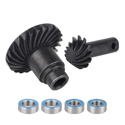24T/12T Steel Helical Gear Set Front Rear Axles for 1/18 Traxxas TRX4M Crawler RC Car Upgrades