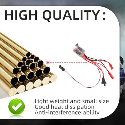 2PCS 30A Brushed Electric Speed Controller, Dual Way RC Brushed Motor Speed Controller with Brake, RC Brushed ESC for DIY Mini RC Car/Boat/SCX24 1/24