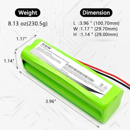 Coonyard (2-Pack) 9.6V 2000mAh NiMH Battery for Futaba 8UA 8UH 6YF 6NPK 7C | Fits Futaba 6DA, 7NFK and Square NT8S600B; 8-AA square battery pack with Hi-tec connector for compatible RC radio systems.