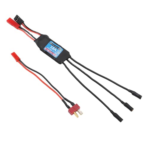 CHICIRIS 18A Brushless ESC, 50A Motor Controller with 3.5mm Banana Connector for K989 Mini Z 1/24 1/28 RC Car