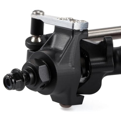 Aluminum Steering Knuckles Black Clear Anodized for Axial SCX10 II AR44 Vanquish HD44 D44 VS4-10 Rockjock F9 F10T Straight Axle (Black) - color: Black