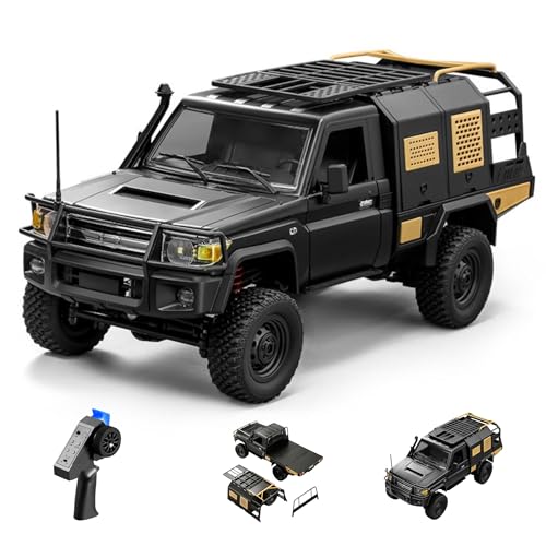 RC Rock Crawler, 2-Speed All Terrain RTR Hobby Car for Adult(Black) - color: Black