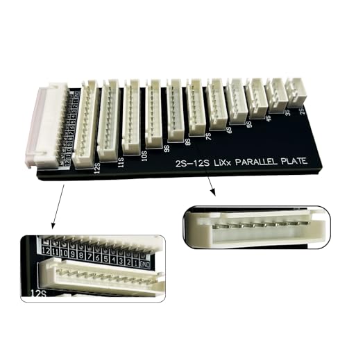 2S-12S Lipo Battery Balance Charger Extend Expansion Board XH Connector Battery Parallel Charging Plate Balance Board for RC Vehicles Lipo Battery iCharger X12