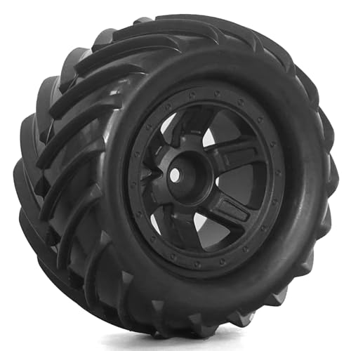Compatible with TRAXXAS for E-Revo MJX 16207 16208 SCY 16101 HBX 1/16 RC Car Part 4pcs 90mm Monster Truck Tires Wheel 12mm Hex RC Assortment