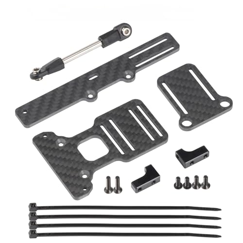 1/10 RC LCG Chassis Kit Ultra Light 92g/3.3oz Performance Carbon Chassis for 1/10 RC Crawler Capra SCX10 (BOA Servo Mount for Capra) - style: BOA Servo Mount for Capra
