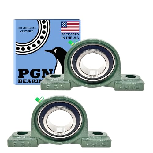 PGN UCP209-28 (2 Pack) Pillow Block Bearing - 1 3/4" Bore Self-Aligning - size: 2, style: UCP209-28