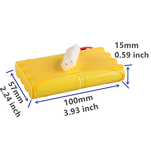Cecicebb 9.6V 700mAh Ni-Cd AA Battery Pack Rechargeable with Standard Tamiya Connector for Remote Control Electric Car Toys Truck Tank Nicd 9.6V Volt Battery1