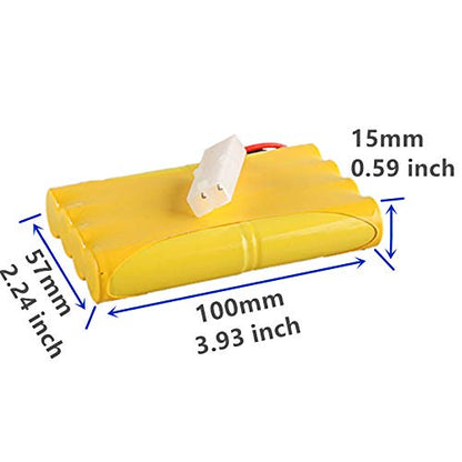 Cecicebb 9.6V 700mAh Ni-Cd AA Battery Pack Rechargeable with Standard Tamiya Connector for Remote Control Electric Car Toys Truck Tank Nicd 9.6V Volt Battery1