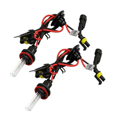 2PCS 9005 HID Car Xenon Bulbs, 35W 12V 6000K Waterproof Vehicle Headlight, Automotive Front High Low Beam Lamp Replacement Accessories, Universal for SUV Sedan Truck