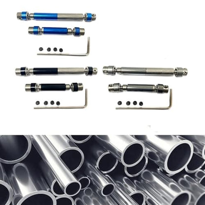 RC Car Transmission Shaft for HOBBYPLUS for CR-18P Rock Van 1/18 Crawler for Redcat Gen8 4WD rc Car 2X Metal Center Drive Shaft Set Upgrades Parts(Blue) - color: Blue