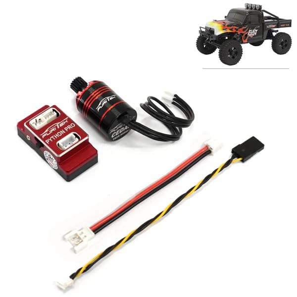 FURITEK Torpedo Brushless Power System with Brushless Motor, ESC for Mini RC Rock Crawler Fury FX118 - Electronics for Furitek Remote Control Toy Vehicle RC Cars, RC Crawler Scale 1/18 (HELIDIRECT)