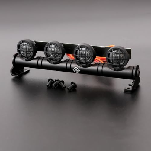 RC Light Bar 4.02 Inch USB LED Lights 5-Mode Strobe System RC Rock Lights Kit for TRX4 SCX10 Redcat Gen7 Upgrades 1/10 RC Crawler Accessories - size: 16MM Led Light