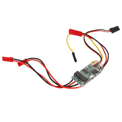 HERCHR Bidirectional RC Brushed Motor ESC Speed Controller, 2s‑3s Lipo 5A Brushed ESC DC6V-14V Dual Way Mini Speed Controller for RC Boats Tank Aircraft Airplane Brushed Motor Spare Parts