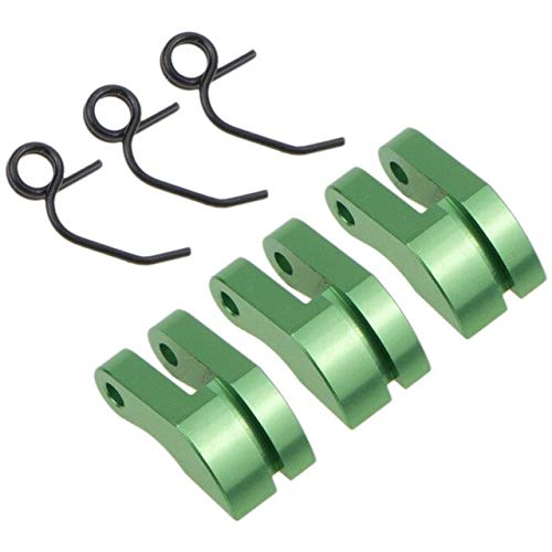 Replacement Part For Aluminum 3 Clutch Shoes With Spring For 1/8 Nitro Engine RC Model Car Shoe Clutch - (Color: Green) - color: Green