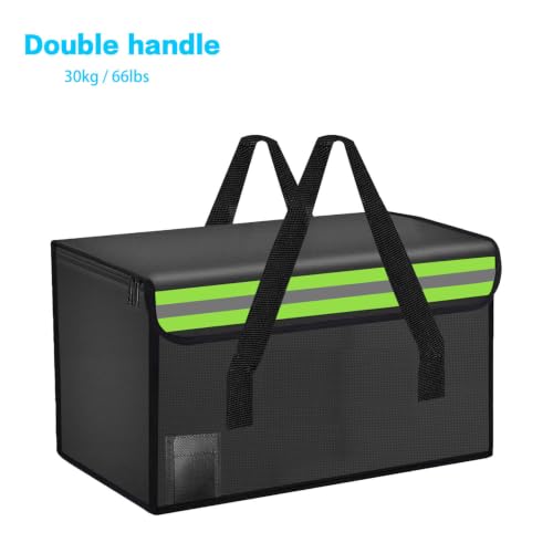 11.02"x5.9"x7.1" Lipo Safe Bag Fireproof Bag for Lipo Battery Pack Storage Charging Transport,Home Office Travel Fireproof Safe Storage for Cash Valuables Jewelry Passport Power bank Lipo Battery - size: 280*150*180mm